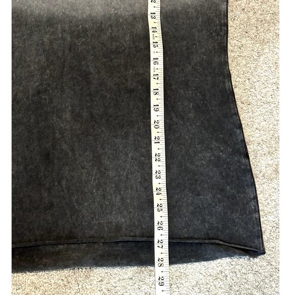 EGO NWT Women Plus Size 2XL Gray Sliced Back Stone Accent Grunge Skater Top - Picture 5 of 10